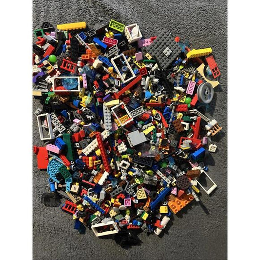 5 lbs of used Lego bricks + 5 sealed Series 27 minifigs