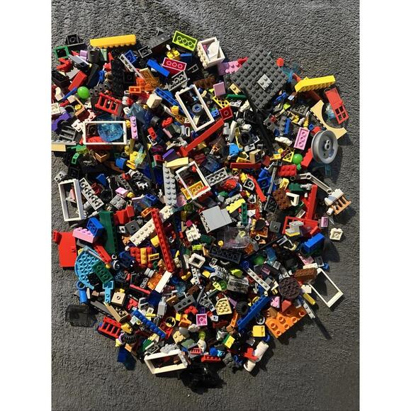 5 lbs of used Lego bricks + 5 sealed Series 27 minifigs